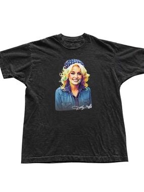 Black Women's Graphic Tee | Dolly Parton